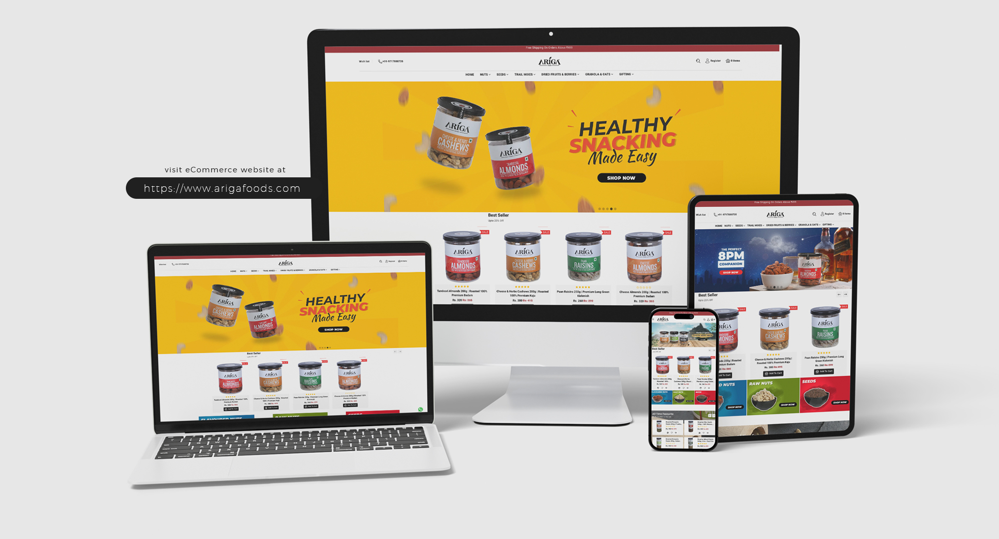 ariga-ecommerce-website-food