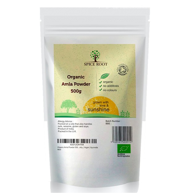 organic haritaki powder standup pouch