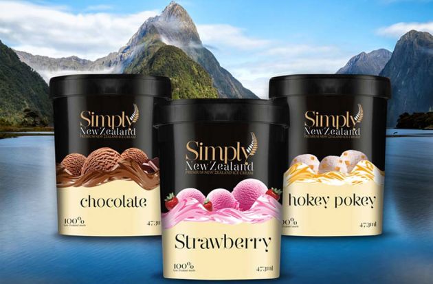 Simply Ice cream packaging Design