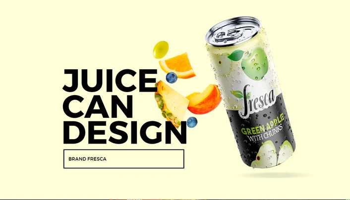 Fresca Juice can Packaging Design